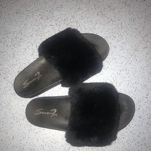 furry slippers